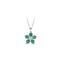 Necklace CikOrefice Gioielli Woman in Gold Smeraldo 0.016 Ct CIOSAKURA/1SPG - CIOSAKURA/1SPG